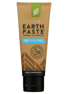 Redmond Earthpaste With Silver, Natural Non-Fluoride Toothpaste, Peppermint, 4 Ounce (Pack Of 1)  - Image 1