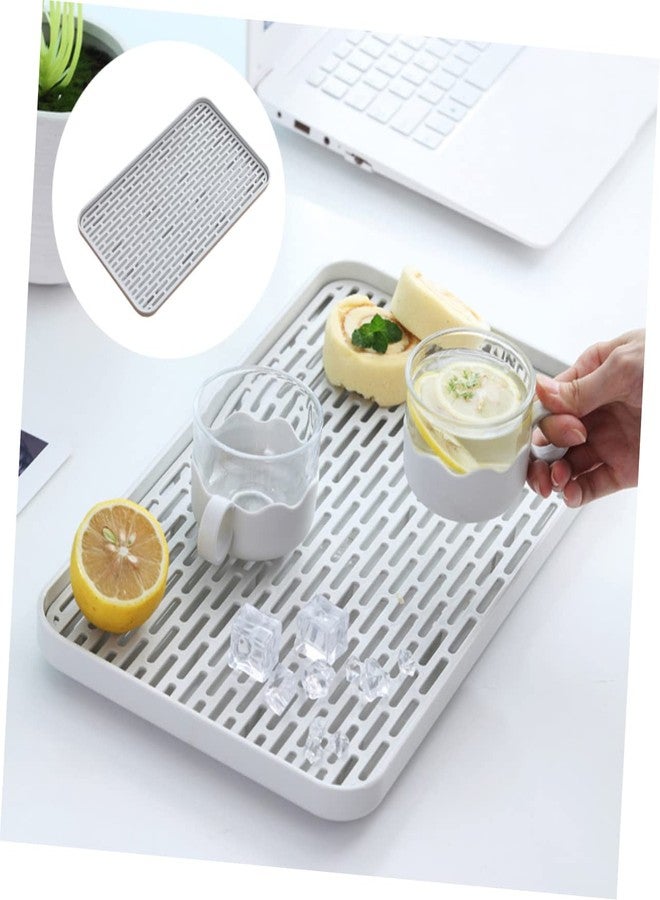 Alasum Double Layer Plastic Drain Tray with Detachable Board for Kitchen Counter Dish Drainer and Bottle Drying Rack with Efficient Water Drainage and Fruit Tray Function - Image 4
