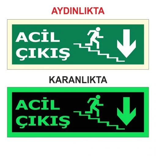 Modülerteknik Modulerteknik "Photolumen Sheet Emergency Exit Stair" 15X30cm