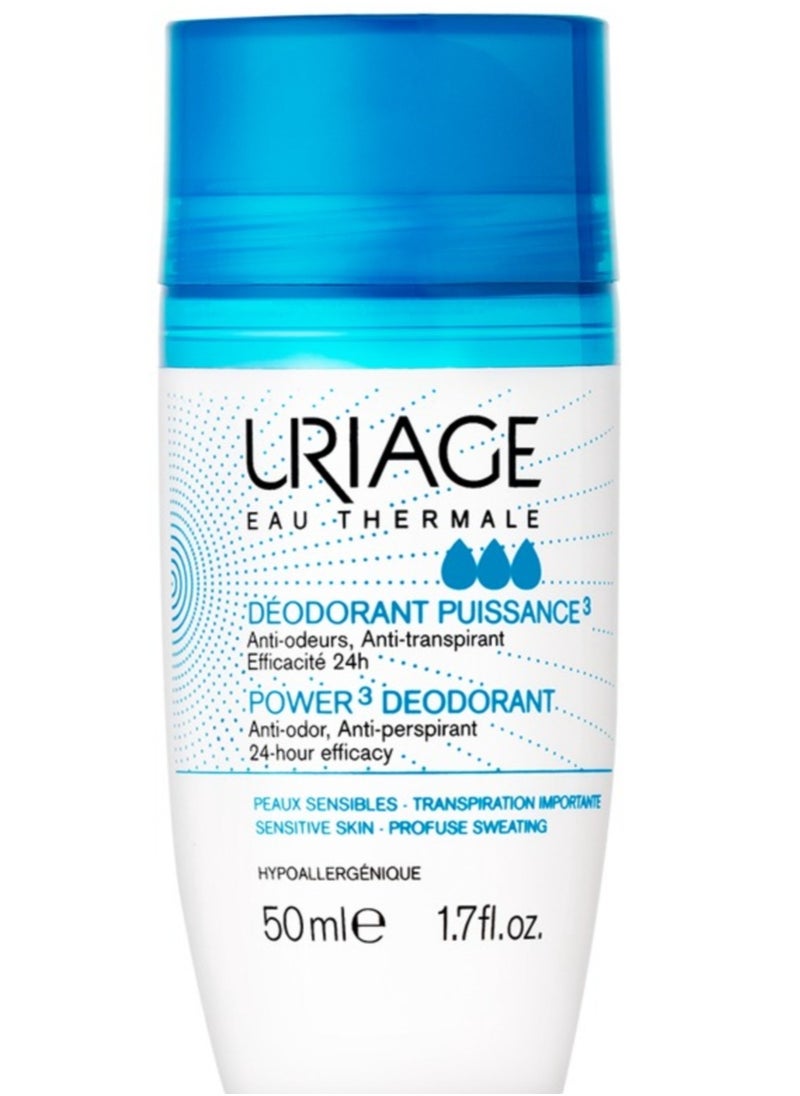 Uriage Deodorant Power 3 Roll-On 50 Ml 50ml  - Image 1