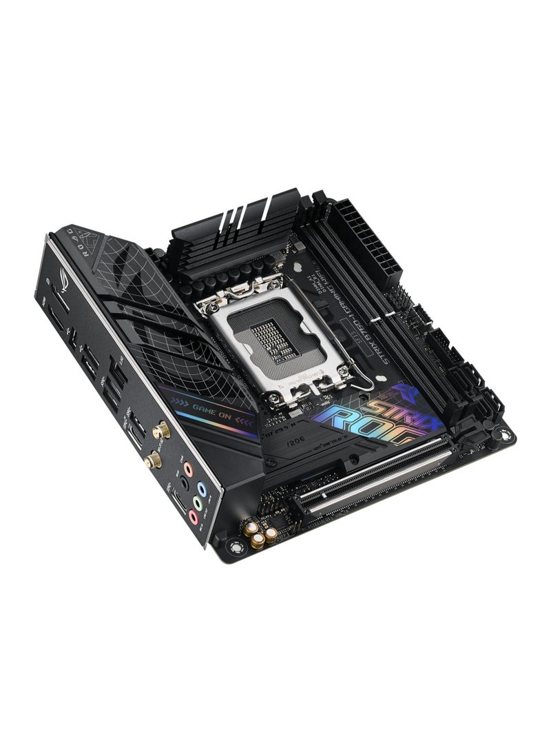 ASUS ROG Strix B760‑I Gaming WiFi Mini‑ITX Motherboard – LGA1700, DDR5 7600MHz OC, PCIe 5.0, 2× M.2 NVMe, 4× SATA, Wi‑Fi 6E, 2.5Gb LAN, HDMI 2.1/DP, AI Networking & Noise Cancel | 90MB1D90-M1EAY0 - Image 5