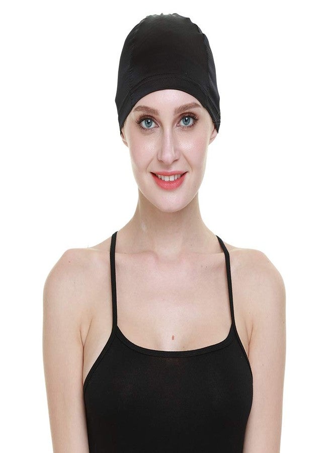 FocusCare Wig Cap,100% Mulberry Silk Hair Loss Cancer Women Bald Head Elastic Band Black - Image 2