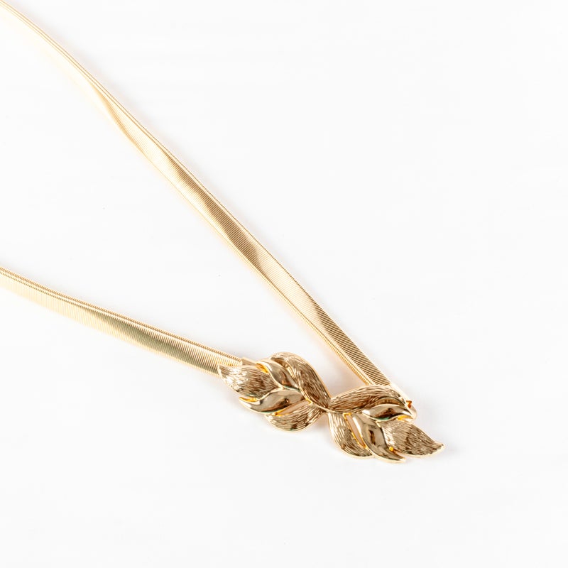 ذا بلاك بيرل اكسسوريز حزام حريمي ذهبي سوستة - Image 2