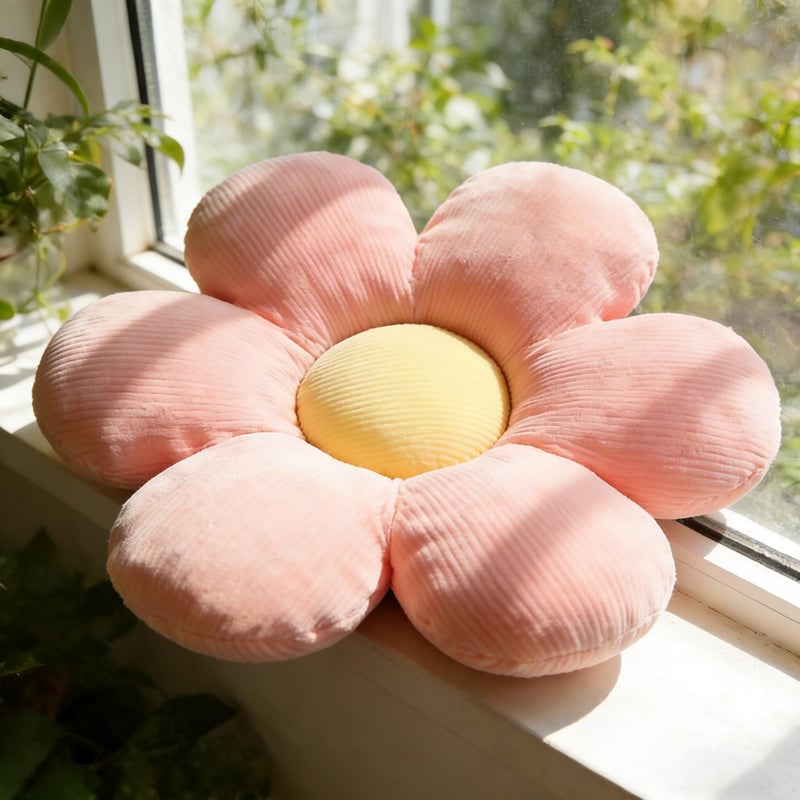 Pink Flower Shaped Seat Cushion For Office Car Home Decor Gift - Image 3