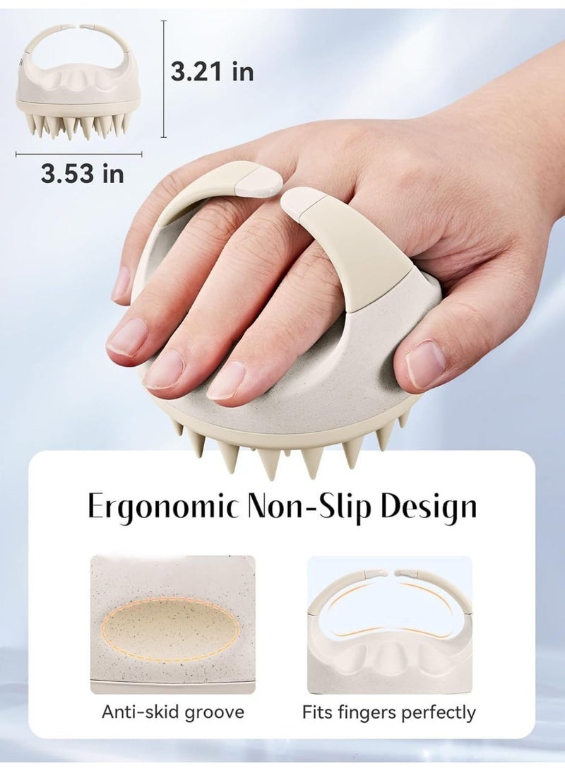Scalp Massager, Shampoo Brush for Hair Care and Relax Scalp, with Soft Silicone Bristles to Remove Dandruff and Relieve Itching, Encourage Hair Growth, for Wet Dry Hair - Image 2