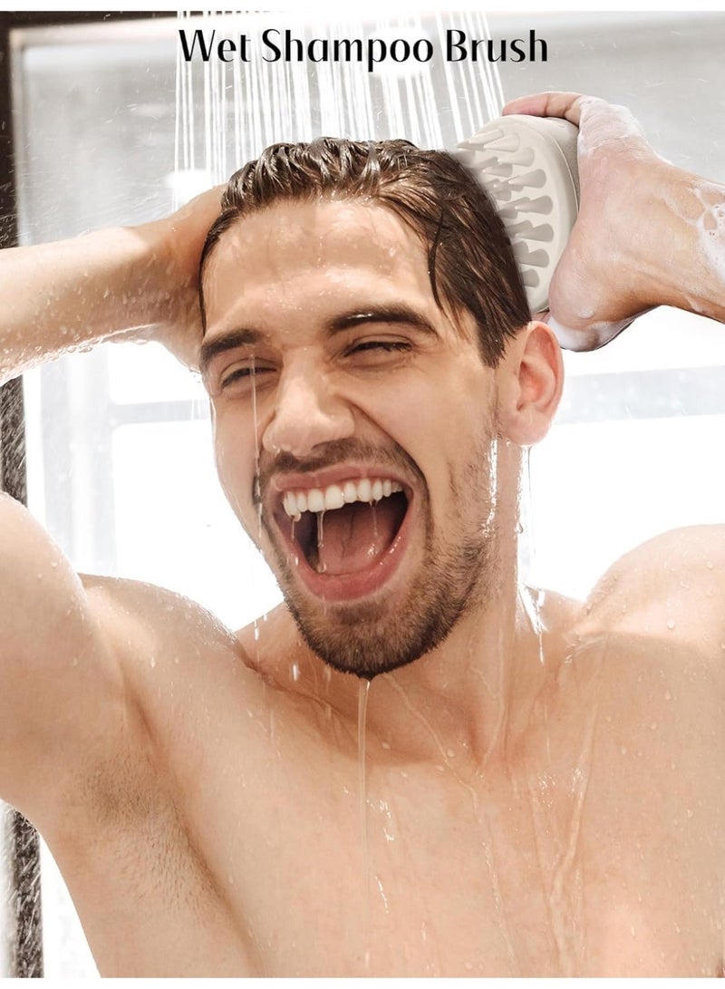 Scalp Massager, Shampoo Brush for Hair Care and Relax Scalp, with Soft Silicone Bristles to Remove Dandruff and Relieve Itching, Encourage Hair Growth, for Wet Dry Hair - Image 3