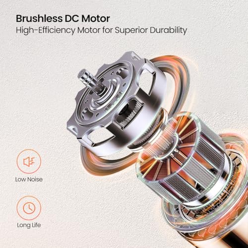 Portronics Mopcop Pro 2-in-1 Vacuum Cleaner & Air Blower, 10000Pa Powerful Suction, Handheld Cordless Design, Rechargeable Battery, Brushless DC Motor, Low Noise, for Car, Home, Appliances Cleaning - Image 5