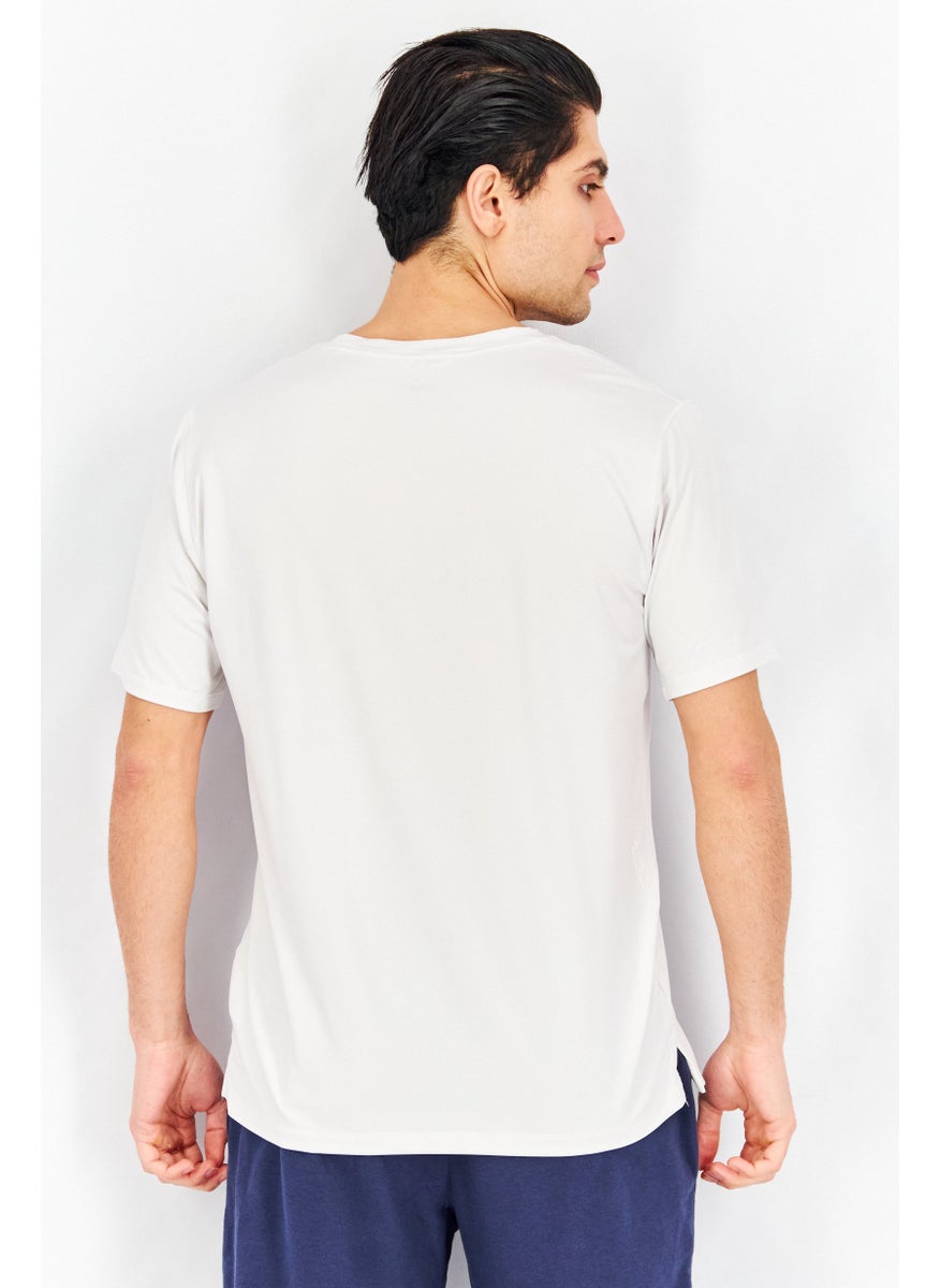 PUMA Men Sportswear Fit Short Sleeve Training T-Shirts, Off White  - Image 3