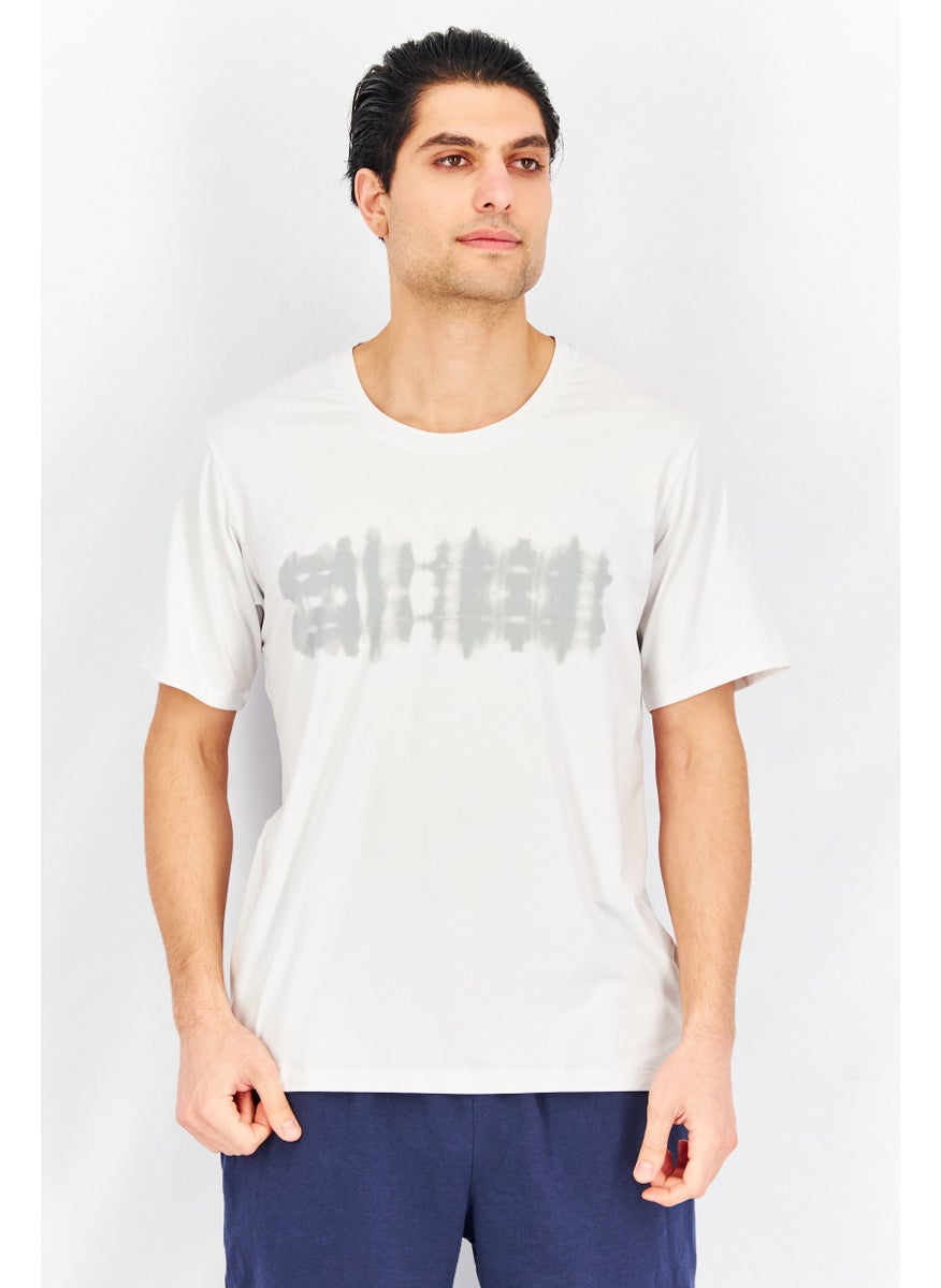 PUMA Men Sportswear Fit Short Sleeve Training T-Shirts, Off White  - Image 1