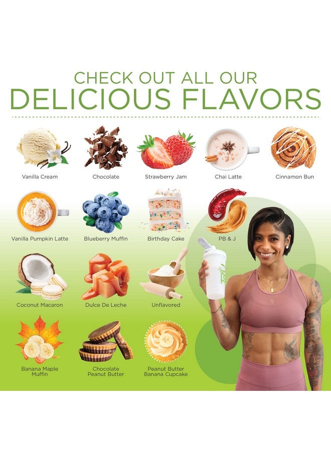 TRU Supplements Plant Based Protein Powder, BCAA, EAA, 20g Vegan Brown Rice & Pea Protein, 100 Calories, 27 Vitamins, No Artificial Flavors 25 Servings (Coconut Macaron) - Image 5