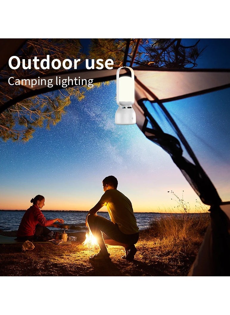 LED Camping Light with Bluetooth Speaker, 7 Lighting Modes, Type-C Fast Charging, 5.4 BT Version