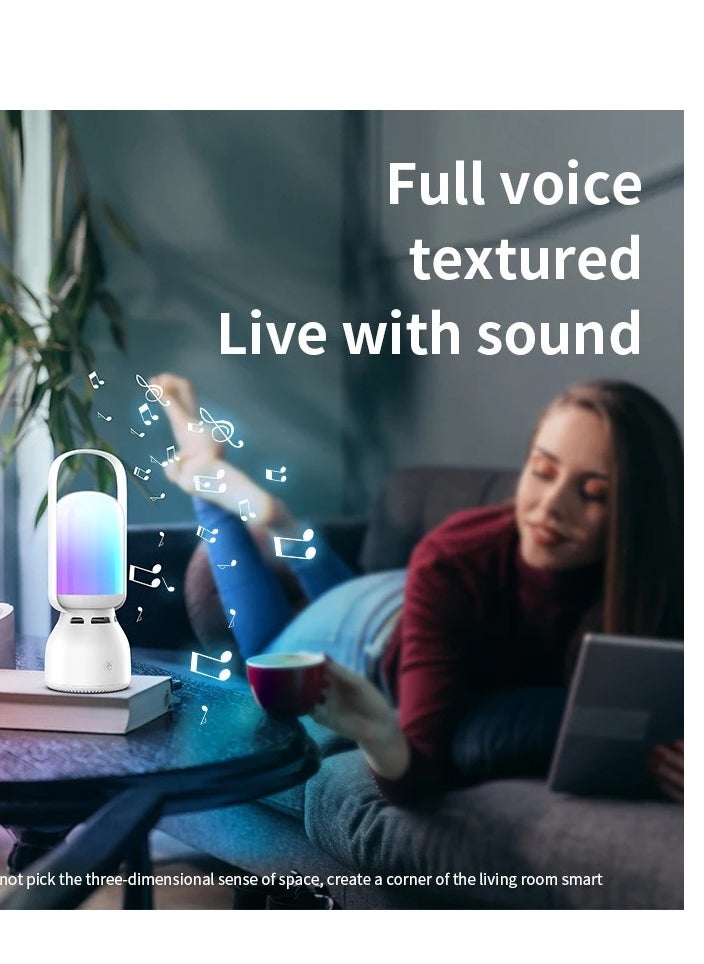 LED Camping Light with Bluetooth Speaker, 7 Lighting Modes, Type-C Fast Charging, 5.4 BT Version