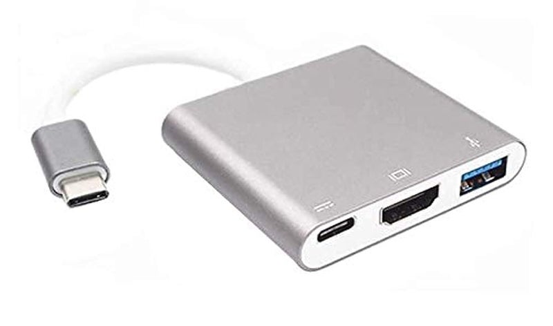 USB Type C to HDMI Adapter for MacBook, Chromebook, Pixel Devices (Silver)