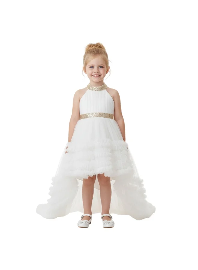 D'Daniela Ruffled Tulle Dress