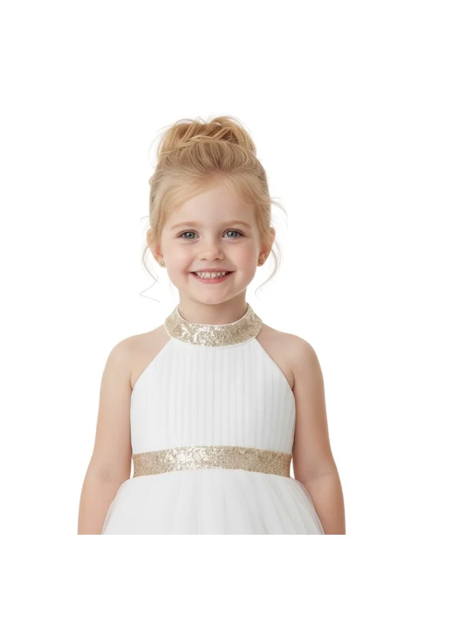 D'Daniela Ruffled Tulle Dress