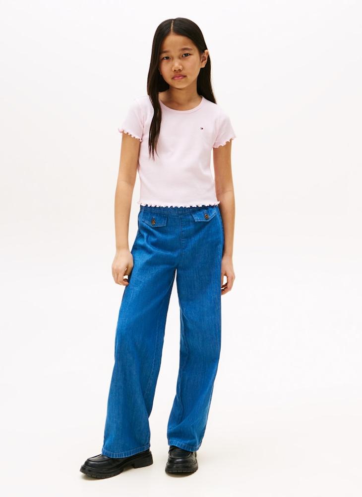 TOMMY HILFIGER Kids Essential Rib Top - Image 3