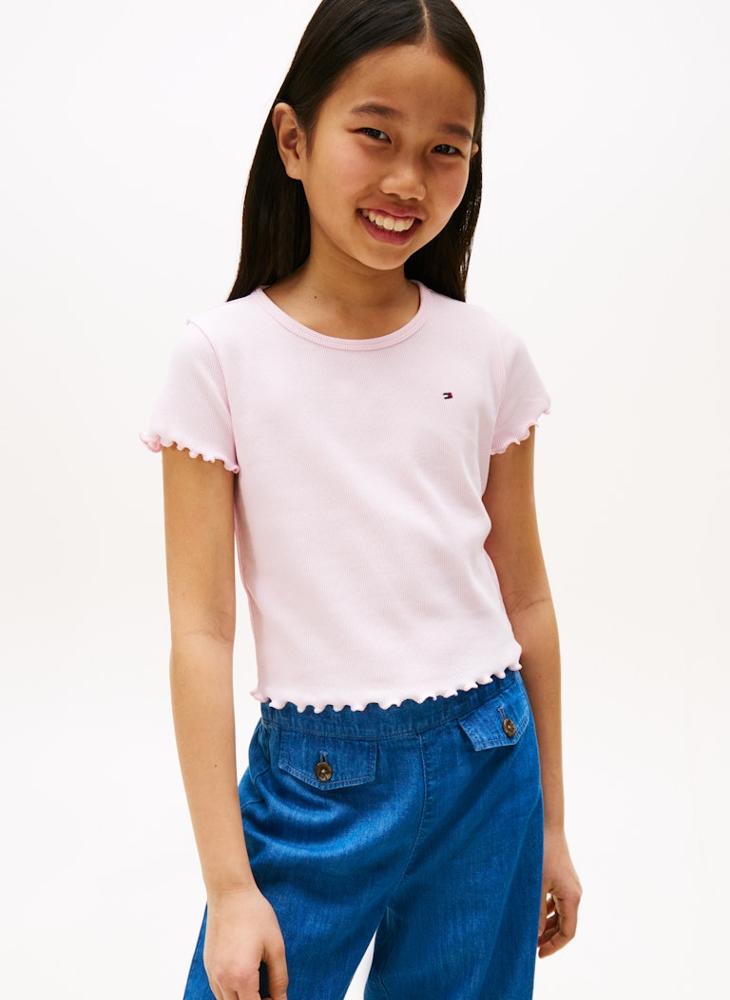 TOMMY HILFIGER Kids Essential Rib Top - Image 1