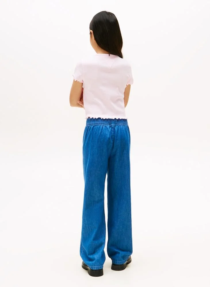 تومي هيلفيغر Kids Essential Rib Top