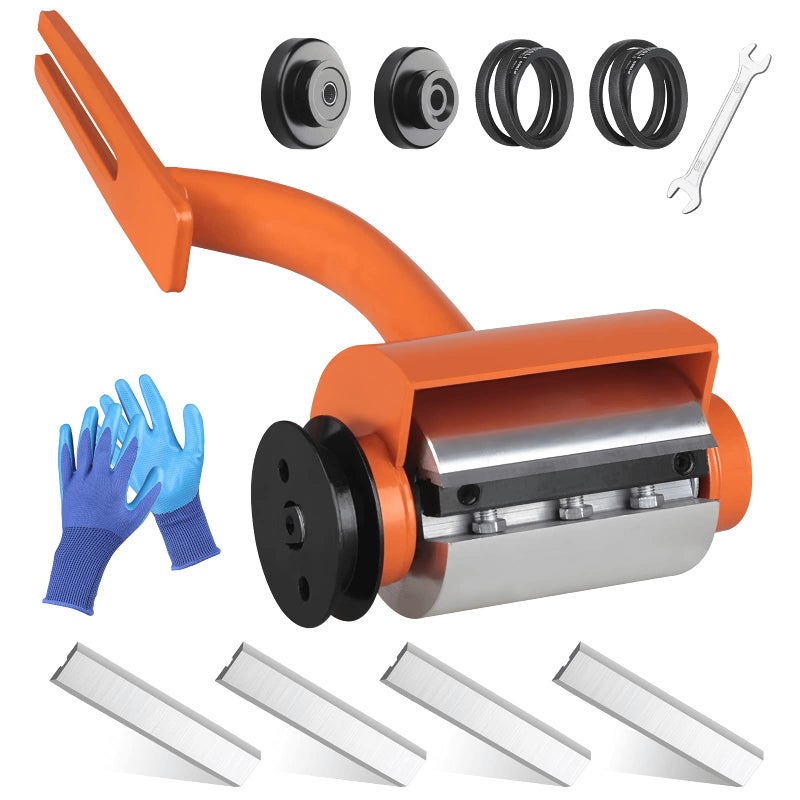 HOTYELL Log Peeler Log Debarker Designed for Husqvarna and STIHL as Chainsaw Attachment Efficient Wood Debarking Tool for Timber Processing Work Gloves Included