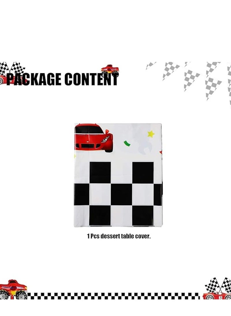 ThePartyPopper Racing Car Theme Party Plastic Table Cover Boys Birthday Party Decorations Supplies - Image 2