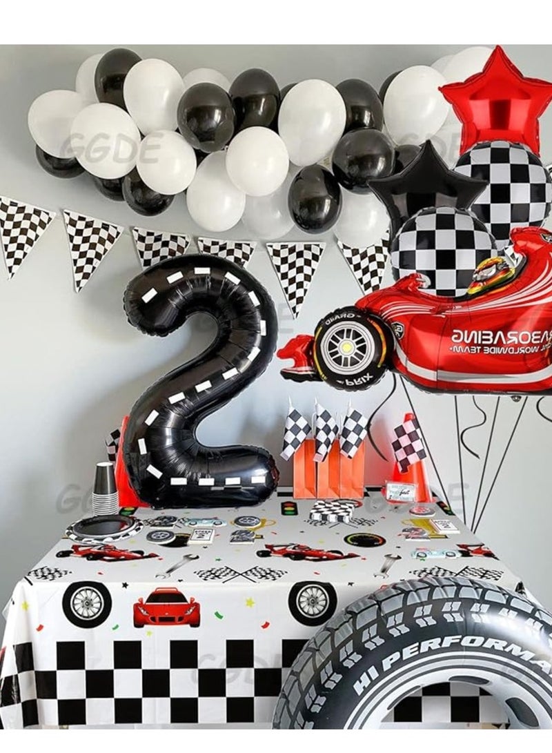 ThePartyPopper Racing Car Theme Party Plastic Table Cover Boys Birthday Party Decorations Supplies - Image 4