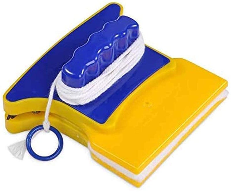 MALL Sky Mall Magnetic Window Cleaner DoubleSide Glazed Two Sided Glass Cleaner Wiper with 2 Extra Cleaning Cotton Cleaner Squeegee Washing Equipment Household Cleaner Style - Image 1