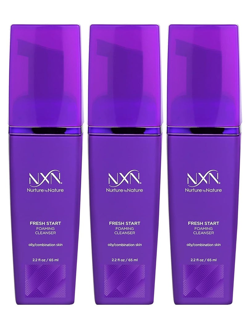 NxN Fresh Start Deep Pore Facial Cleanser Instant Foaming Make-Up Remover Natural Formula for Oily/Combination Skin, 5.9 Fl Oz