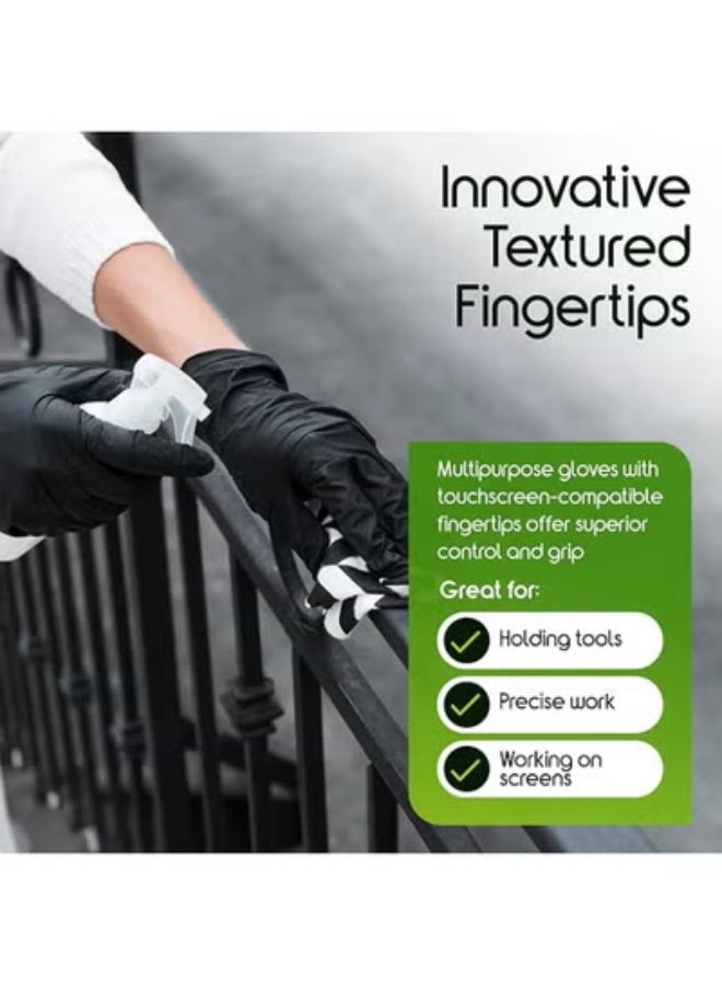 Heavy Duty Nitrile Disposable Gloves - Strong Barrier for Medical, Food Prep & Industrial Cleaning - Powder & Latex Free - Image 5