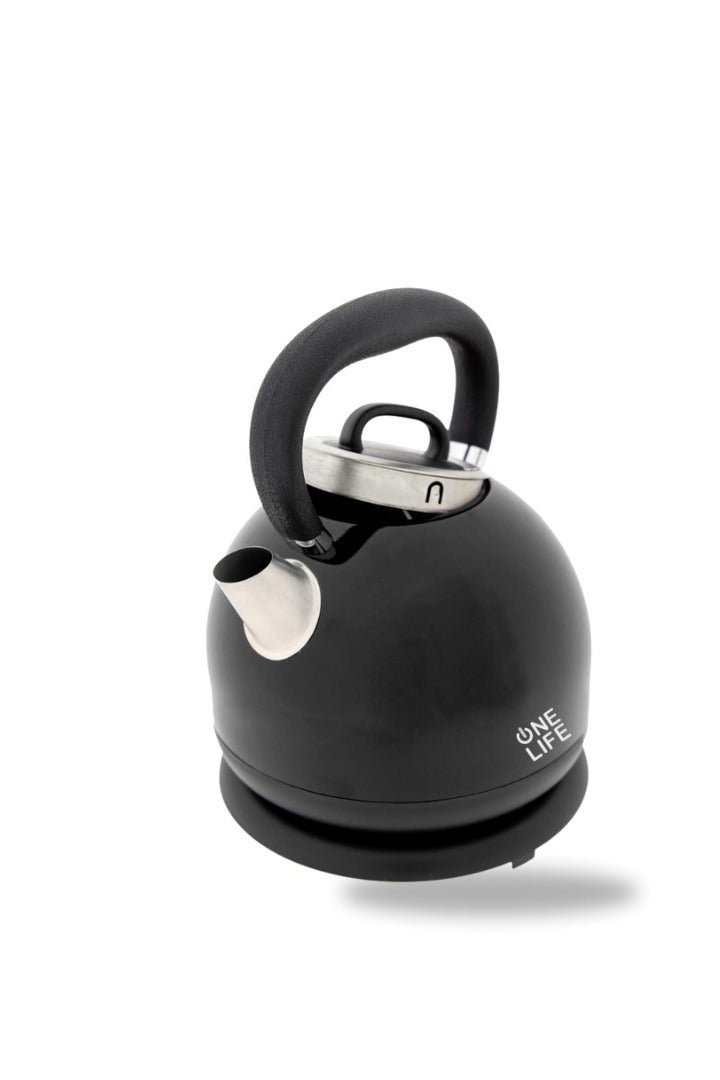 One Life Kettle Stainless Steel Classic-EK51BK 1,7L-1850-2200W- Black - Image 3