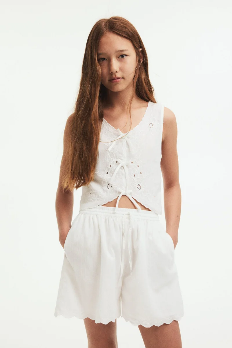 H&M 2-piece cotton top and shorts set