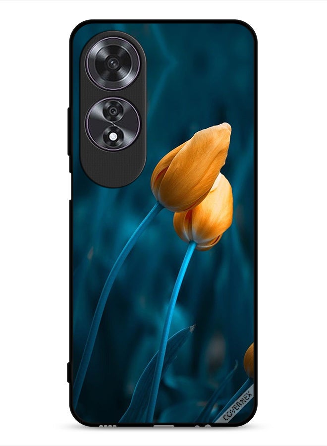 Covernex Oppo A60 Protective Case Cover Two Cute Flowers - Image 1