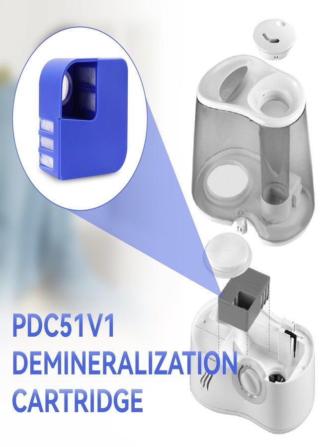 Giokyi 4 Pack PDC51V1 Demineralization Cartridge Compatible with Vicks Ultrasonic Humidifier V4600, V5100, VUL575 and Sunbeam696, Demineralization Cartridge for Humidifier Works to Collect Large Particles - Image 4