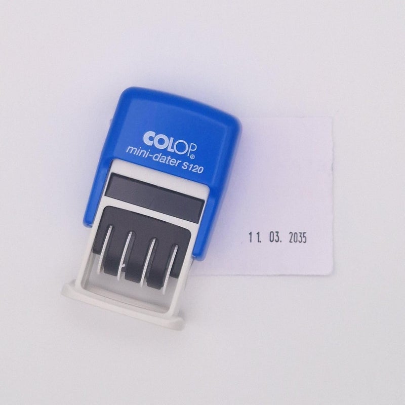 Colop Date Stamp S120, Date in Numbers, 4 mm, Font Height 4 mm. - Image 5
