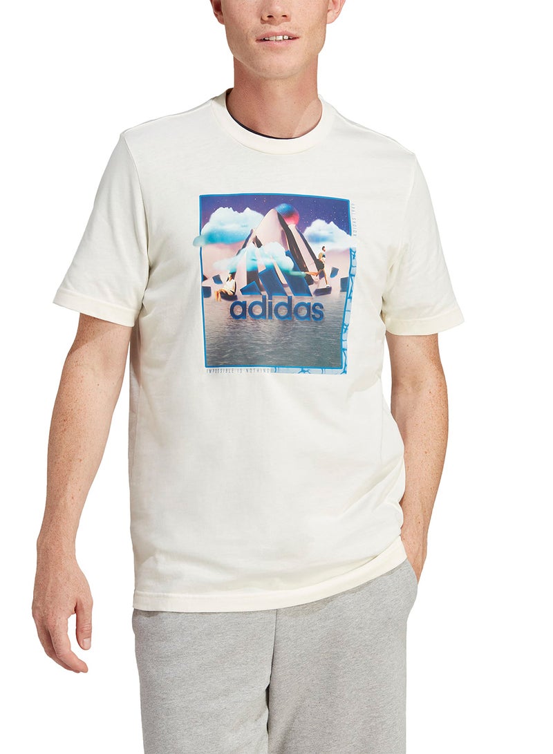 Adidas Landscape Badge Of Sport T-Shirt - Image 3