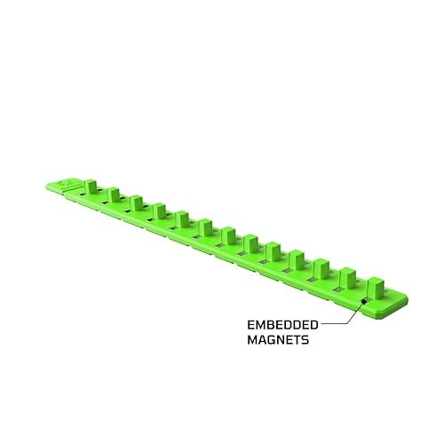 E-Z Red EZRED FSR14G 14 Flexible Magnetic Socket Holder Rail Green - Image 3