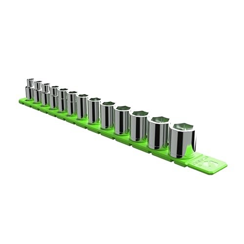 E-Z Red EZRED FSR14G 14 Flexible Magnetic Socket Holder Rail Green - Image 1
