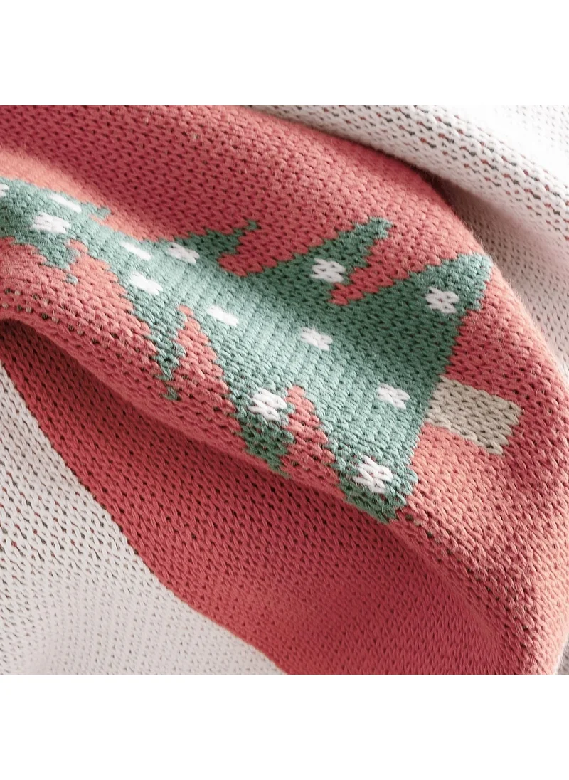 Miespiga Christmas Knitwear Knitted Baby Blanket