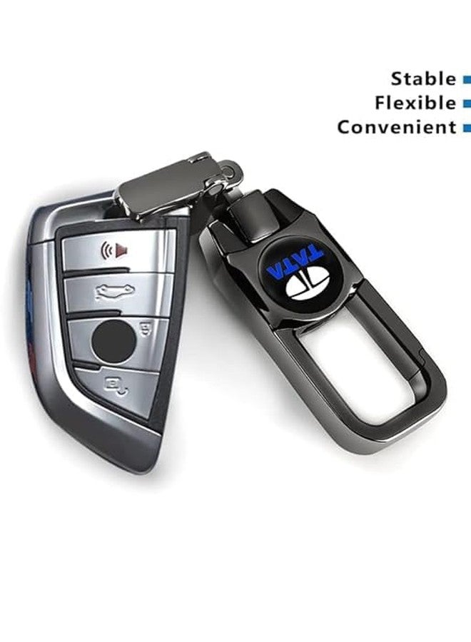 Mistazzo Tata Metal Kechain Hook Keyring Compatible With Harrier, Nexon EV, Punch, Tiago, Tigor & Altroz For Boys Girls Men Women Car Keychains - Image 2