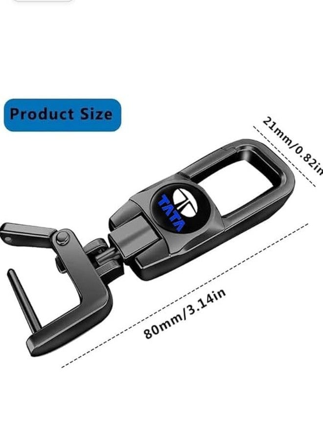 Mistazzo Tata Metal Kechain Hook Keyring Compatible With Harrier, Nexon EV, Punch, Tiago, Tigor & Altroz For Boys Girls Men Women Car Keychains - Image 3