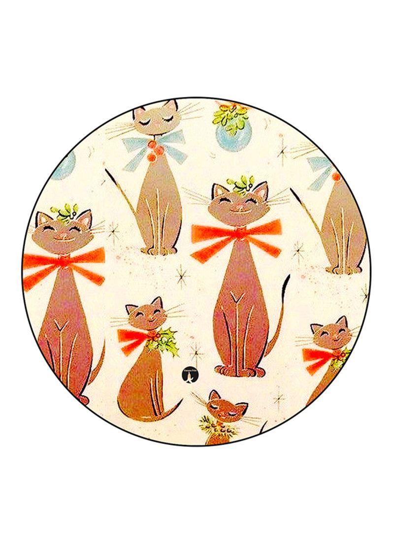 RKN Cats Printed Mouse Pad Multicolour