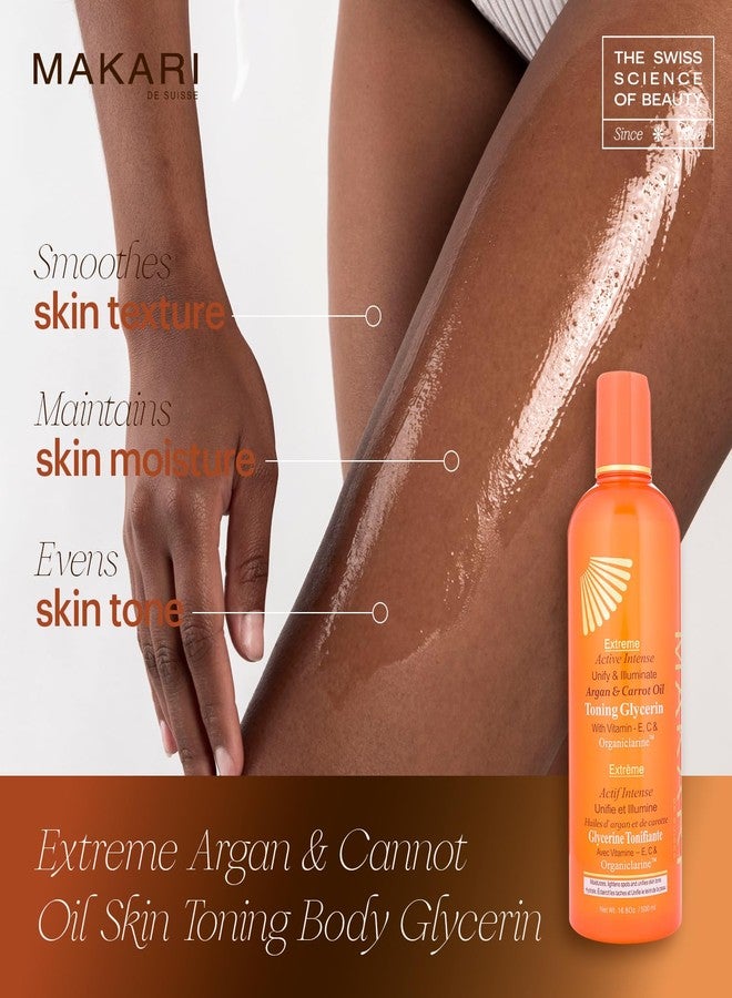 MAKARI Extreme Active Intense Argan and Carrot Oil Tone-Boosting Body Glycerin (16.8 oz) | Fades Spots & Marks | Helps Brighten Complexion | Hydrates and Softens | for All Skin Types Except Sensitive - Image 2