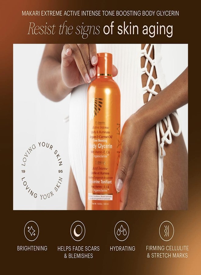 MAKARI Extreme Active Intense Argan and Carrot Oil Tone-Boosting Body Glycerin (16.8 oz) | Fades Spots & Marks | Helps Brighten Complexion | Hydrates and Softens | for All Skin Types Except Sensitive - Image 3
