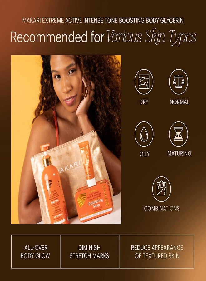 MAKARI Extreme Active Intense Argan and Carrot Oil Tone-Boosting Body Glycerin (16.8 oz) | Fades Spots & Marks | Helps Brighten Complexion | Hydrates and Softens | for All Skin Types Except Sensitive - Image 5