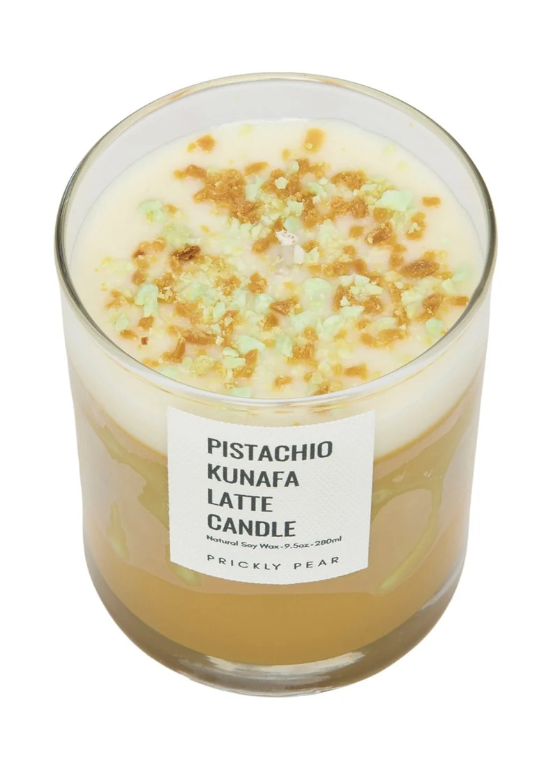 Prickly Pear  Pistachio Kunafa Latte Candle  | Best Price UAE