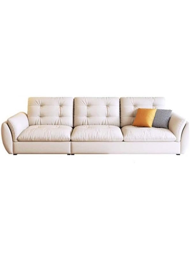 Comfynest Modern Pine Wood Sofa with Cotton-filled Shallow Seat and Tech Cloth SliPieceover  - Image 1
