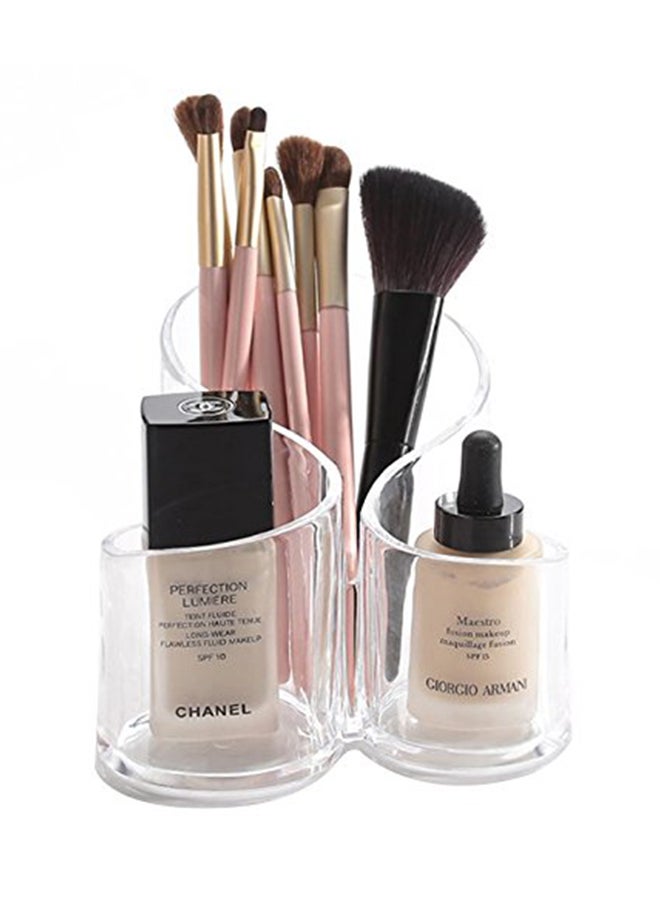 SUNAM Transparent Acrylic Cosmetic Makeup Organizer Clear - Image 2