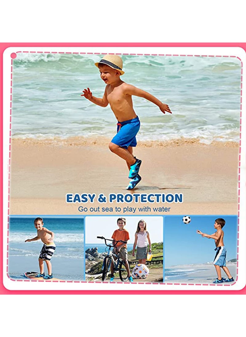 VUCATIN Boys Water Shoes Girls Beach Socks for Kids Toddler Baby Barefoot Swim Socks Quick-Dry Non-Slip Aqua Water Sport Shoes for Swimming Pool Water Park Beach (Rabbit)  - Image 3