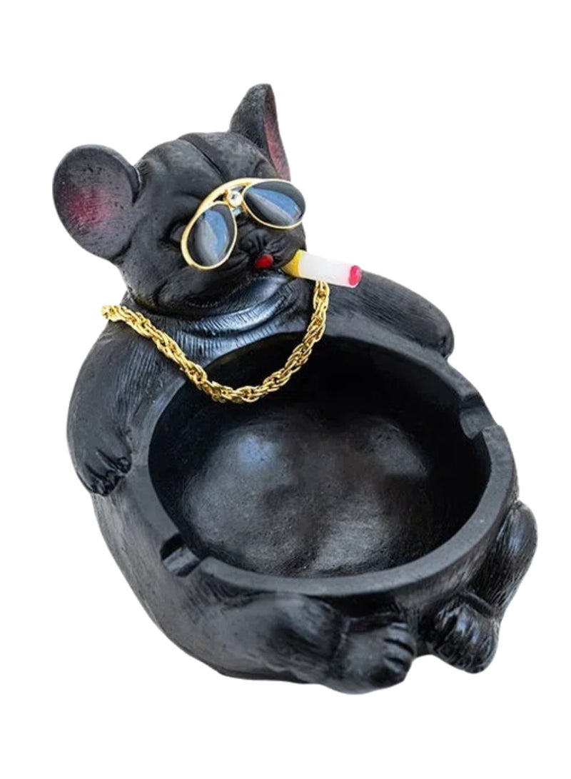 مكتب منزلي بسيط وشخصي وعصري وعصري وغرفة النوم والدراسة ومكتب الكمبيوتر ومنفضة سجائر كسولة (أسود) - Image 1