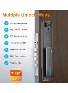 Smart door lock with camera and Face ID feature. More than one way to unlock - face and fingerprint, password, phone application (TUYA), card magnet, or security key - S13 - pzsku/ZCB758F3A3D011F55DA05Z/45/_/1734269543/b8a00886-7fe9-4d61-a5df-401961856e77