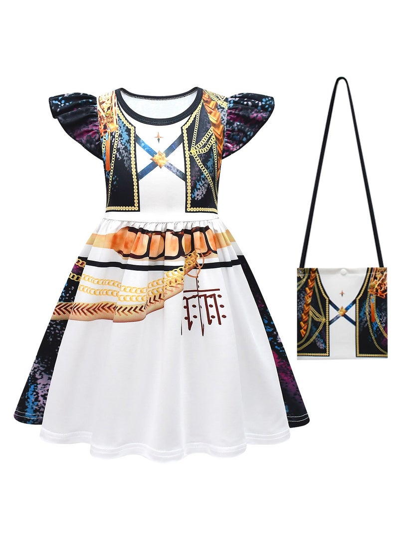 عام فستان تنكري للأطفال مستوحى من فرقة بنات كيبوب لصيد الشياطين، متوفر بمقاسات متعددة لتناسب مختلف الارتفاعات. - Image 1